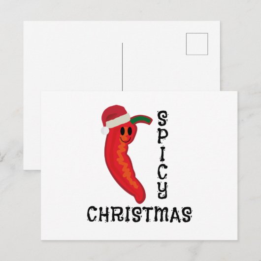 Spicy Kerstmis Briefkaart (Voorkant / Achterkant)