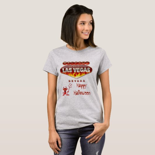 Spicy Las Vegas Halloween T-shirt (Voorkant volledig)
