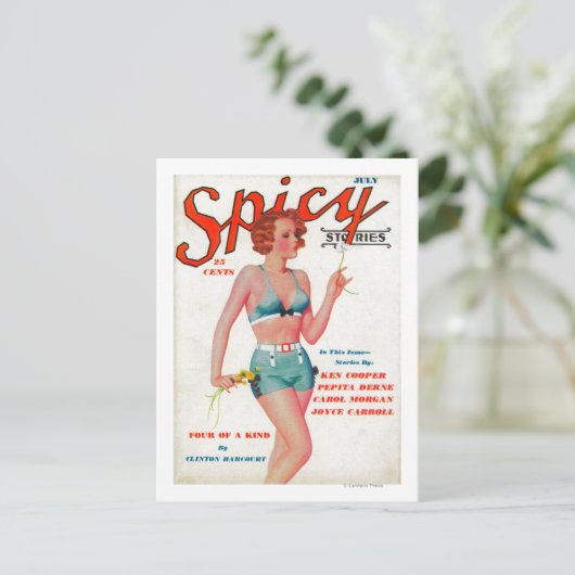 Spicy Magazine Hoesje Briefkaart (Staand voorkant)