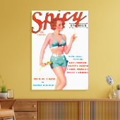 Spicy Magazine Hoesje Canvas Afdruk (Insitu (Woonkamer))