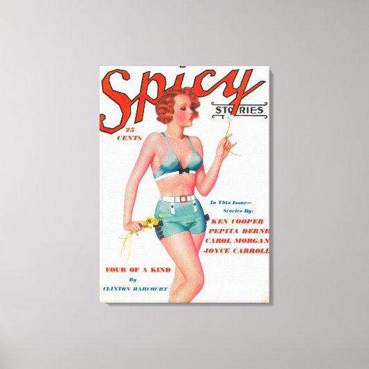 Spicy Magazine Hoesje Canvas Afdruk (Voorkant)