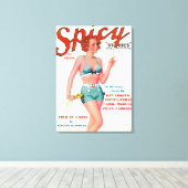 Spicy Magazine Hoesje Canvas Afdruk (Insitu (Houten vloer))