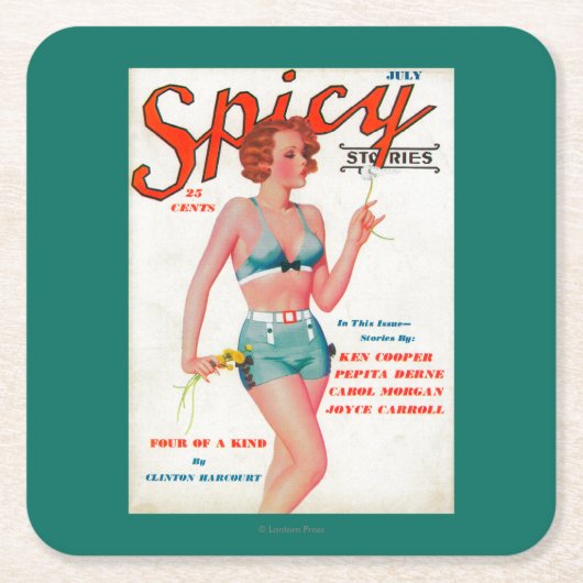 Spicy Magazine Hoesje Kartonnen Onderzetters (Voorkant)