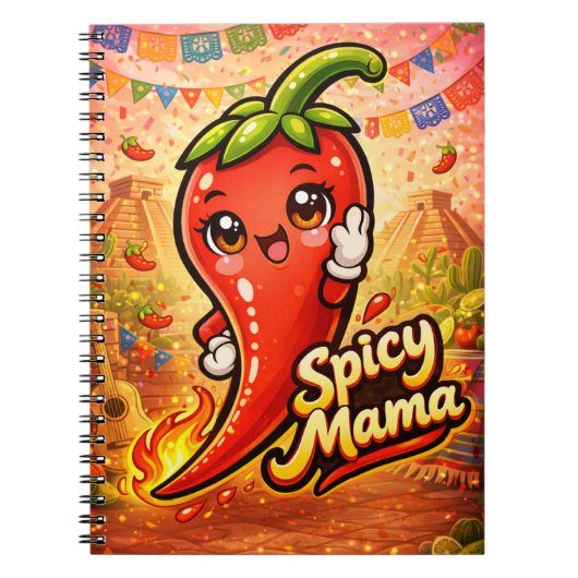 Spicy Mama - Heet Spul - Etenliefhebbers Notitieboek (Voorkant)