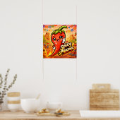 Spicy Mama - Heet Spul - Etenliefhebbers Poster (Keuken)
