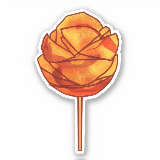 Spicy Mango op een stok Sticker (Voorkant)