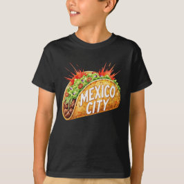 Spicy Mexico City, Tasty Taco beroemd gemaakt door T-shirt