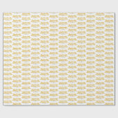 Spicy mosterd uit de naalden van verpakkingspapier cadeaupapier (Vlak)