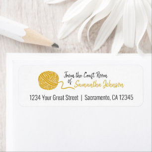 Spicy Mustard Yellow van de Craft Room met het eti Etiket