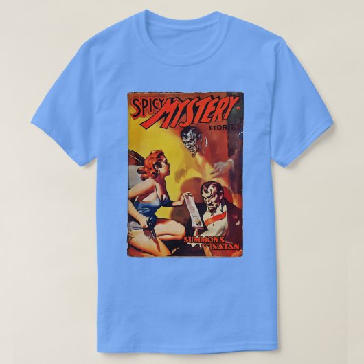 Spicy Mystery Summons voor Satan T-shirt (Design voorkant)