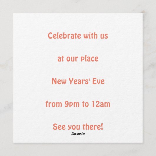 Spicy New Year Kaart (Achterkant)