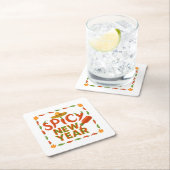 Spicy New Year Kartonnen Onderzetters (Insitu)