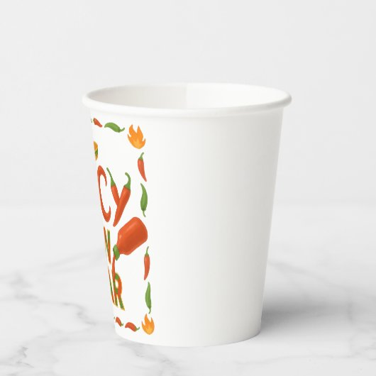 Spicy New Year Papieren Bekers (Links)