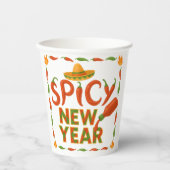 Spicy New Year Papieren Bekers (Voorkant)