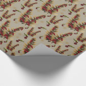 Spicy Noël Golden Botanical Luxe Wrapping Paper Cadeaupapier (Hoek)