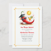 Spicy One Degree Hotter Graduation Party Kaart (Voorkant)