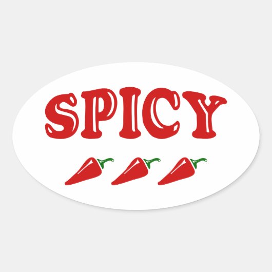 SPICY OVALE STICKER (Voorkant)