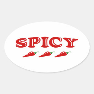 SPICY OVALE STICKER