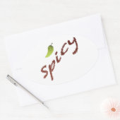 Spicy Ovale Sticker (Envelop)