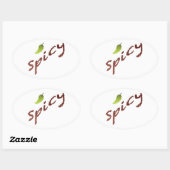 Spicy Ovale Sticker (Vel)