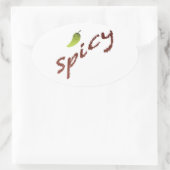 Spicy Ovale Sticker (Tas)