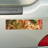 Spicy Papaya Salad [Som Tam] ... Thai Lao Food Bumpersticker (Op auto)