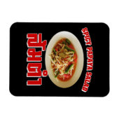 Spicy Papaya Salad [Som Tam] ... Thai Lao Food Magneet (Horizontaal)