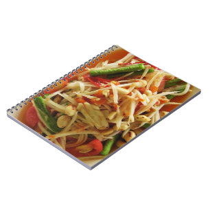 Spicy Papaya Salad [Som Tam] ... Thai Lao Food Notitieboek