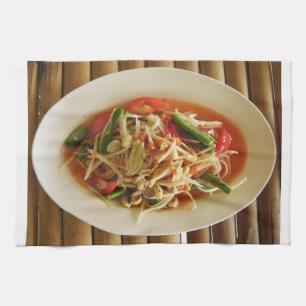 Spicy Papaya Salad [Som Tam] ... Thai Lao Food Theedoek
