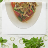 Spicy Papaya Salad [Som Tam] ... Thai Lao Food Theedoek (Gevouwen)