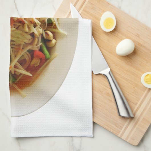 Spicy Papaya Salad [Som Tam] ... Thai Lao Food Theedoek (Quarter Fold)