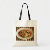 Spicy Papaya Salad [Som Tam] ... Thai Lao Food Tote Bag (Voorkant)