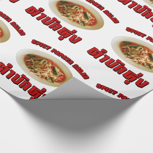 Spicy Papaya Salad [Tam Mak Hung] Isaan Dialect Cadeaupapier (Hoek)