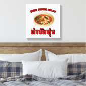Spicy Papaya Salad [Tam Mak Hung] Isaan Dialect Canvas Afdruk (Insitu (Slaapkamer))