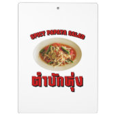 Spicy Papaya Salad [Tam Mak Hung] Isaan Dialect Klembord (Achterkant)