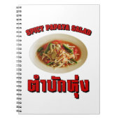 Spicy Papaya Salad [Tam Mak Hung] Isaan Dialect Notitieboek (Voorkant)