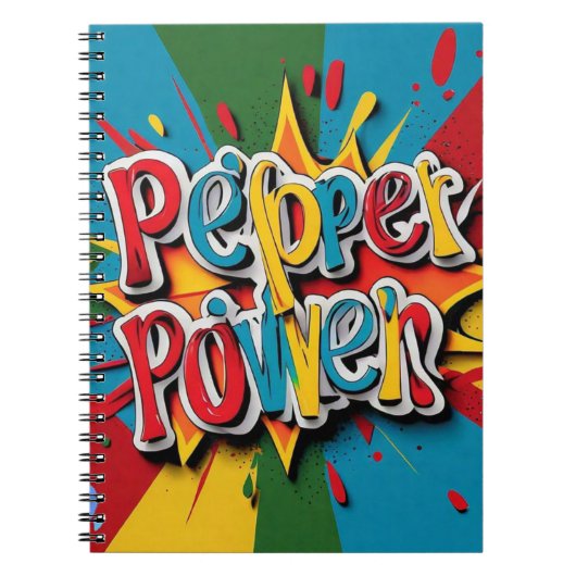 "Spicy Pepper Art" Notitieboek (Voorkant)