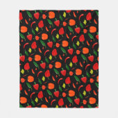 Spicy Peppers Pattern Throw Blanket Fleece Deken (Voorkant)