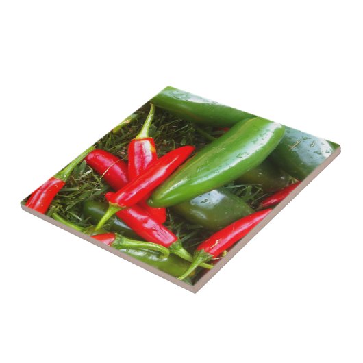 Spicy Peppers Tegeltje (Zijkant)