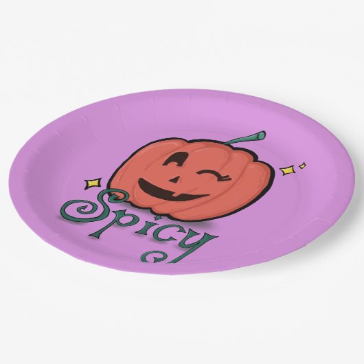 Spicy Pumpkin Spice Papieren Bordje (Gekanteld)
