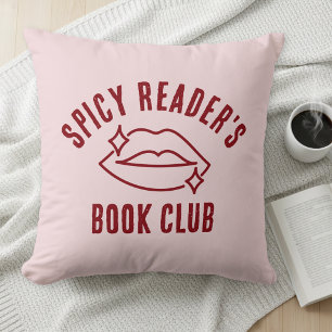 Spicy Reader's Book Club Roze Worpkussen Kussen