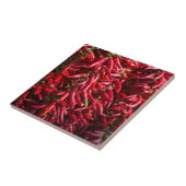Spicy Red Chili in de stad Kalocsa Tegeltje (Zijkant)