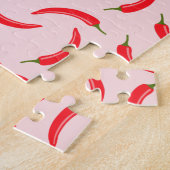 Spicy Red Chili Pattern Legpuzzel (Zijkant)