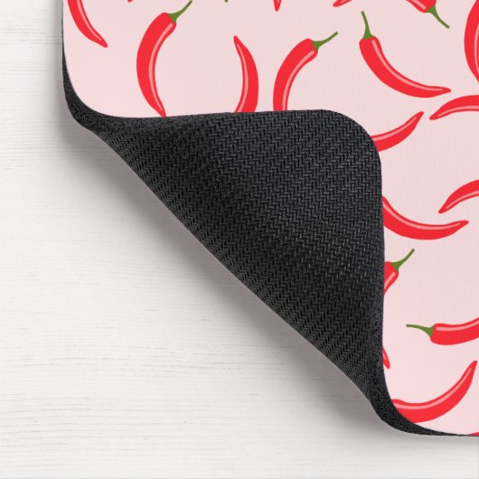 Spicy Red Chili Pattern Muismat (Hoek)