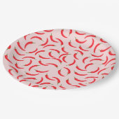Spicy Red Chili Pattern Papieren Bordje (Gekanteld)