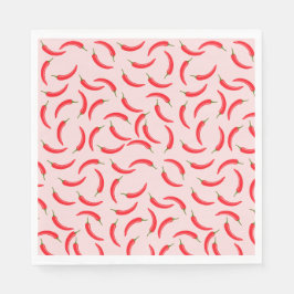 Spicy Red Chili Pattern Servet