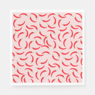 Spicy Red Chili Pattern Servet