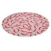 Spicy Red Chili Pattern Snijplank (Hoek)