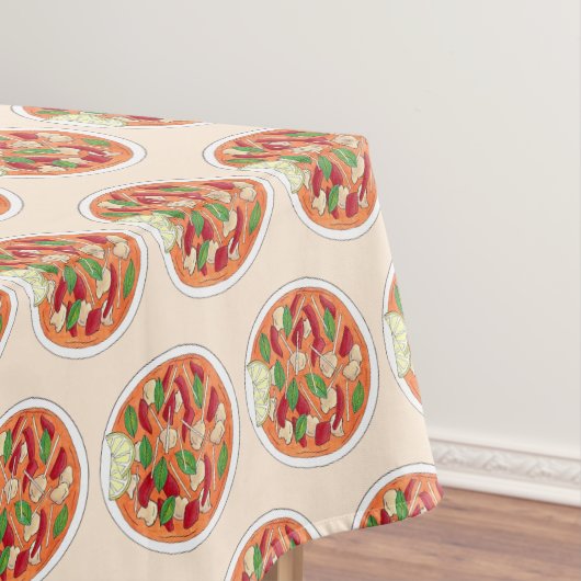 Spicy Red Curry Tofu Thai restaurant Cuisine Tafelkleed (Voorbeeld)