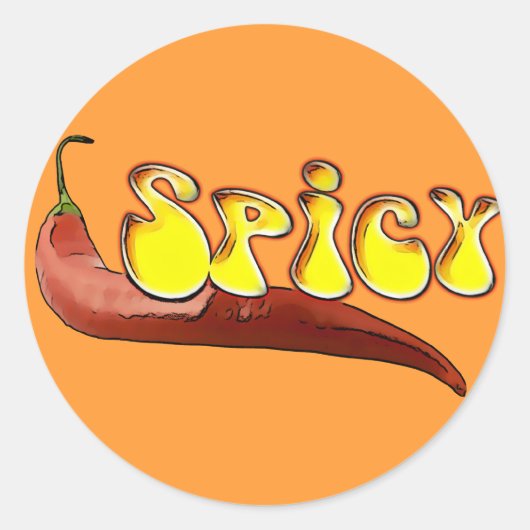 Spicy Ronde Sticker (Voorkant)